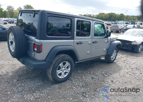 2021 Jeep Wrangler Unlimited Sport S 4X4 z USA, uszkodzony, nr VIN 1C4HJXDG6MW743538